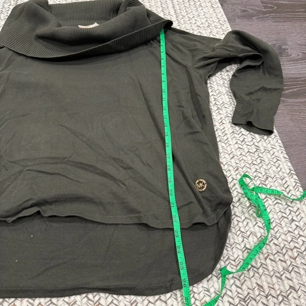 Michael Kors Green Off The Shoulder Sweater